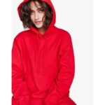 Red Basic Fleece Hoodie