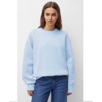 Light Blue Basic Crewneck Sweatshirt