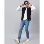 Sm Black and White Varsity Baseball Jacket