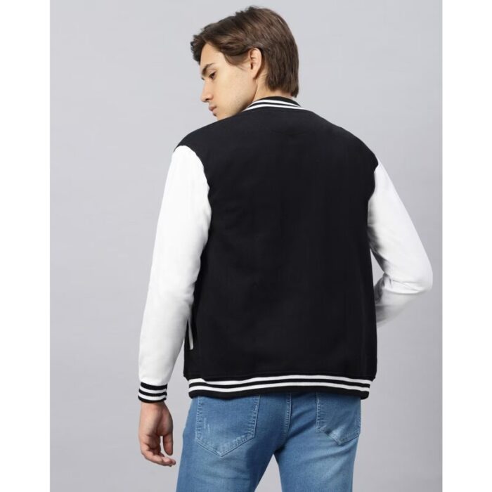 Sm Black and White Varsity Baseball Jacket