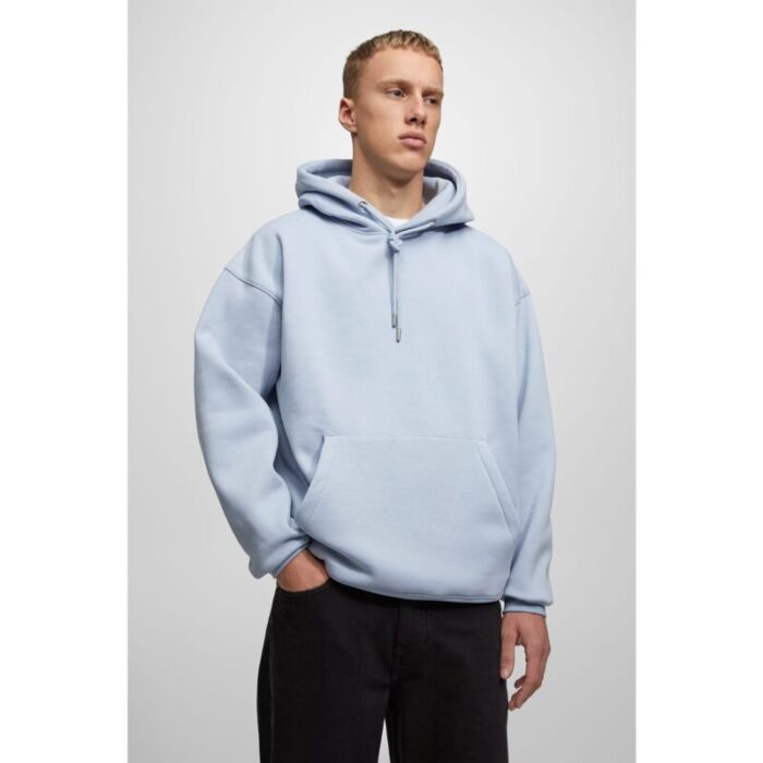 SM Light Blue Basic Kangaroo pocket Hoodie