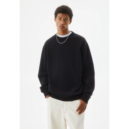 SM Black Basic Crewneck Sweatshirt