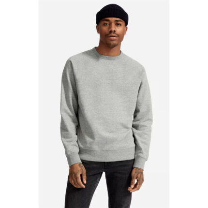 SM Heather Grey Basic Crewneck Sweatshirt