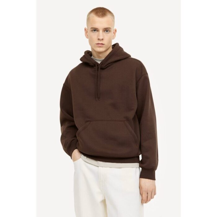 SM Brown Basic Kangaroo pocket Hoodie