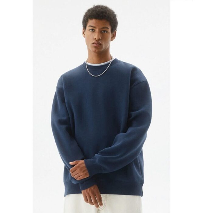 SM Navy Basic Crewneck Sweatshirt