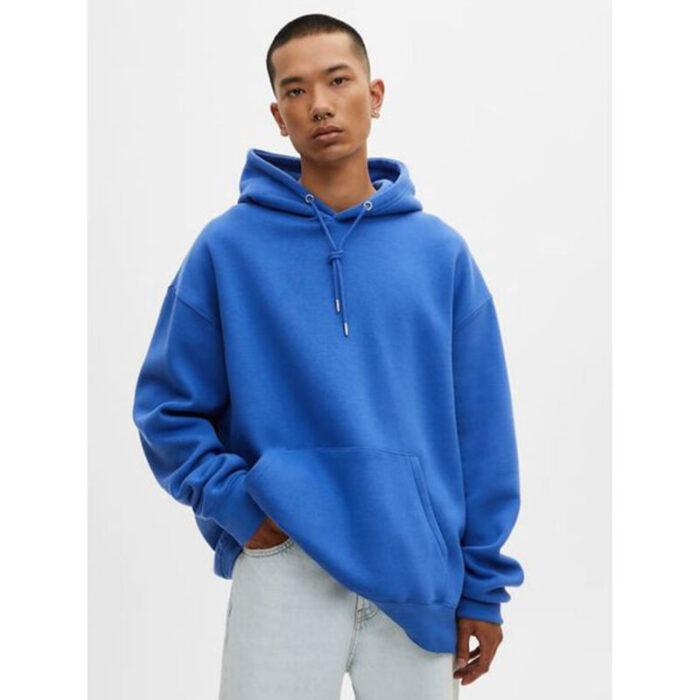 SM Royal Blue Basic Kangaroo pocket Hoodie