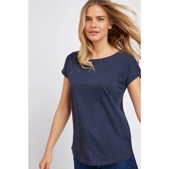 Navy Basic Round Neck T-Shirt