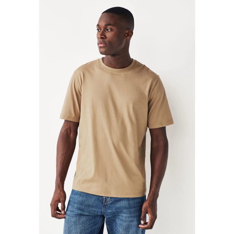 SM Stone Basic Round Neck T-Shirt