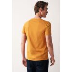 SM Amber Yellow Basic Round Neck T-Shirt