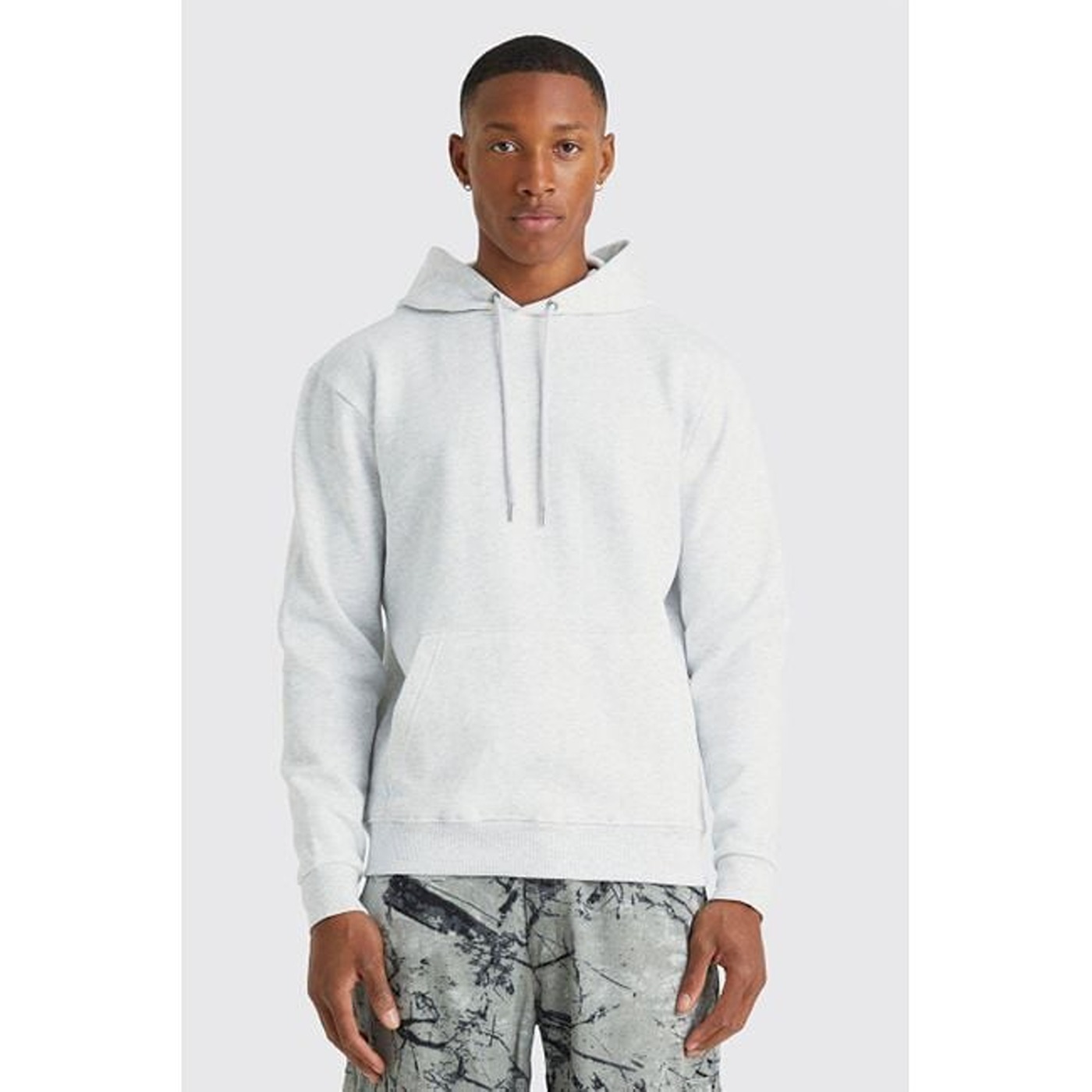 SM Off White Basic Kangaroo pocket Hoodie