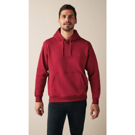 SM Red Basic Kangaroo pocket Hoodie