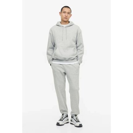 SM Marl Grey Basic Fleece Tracksuit Hoodie Trouser