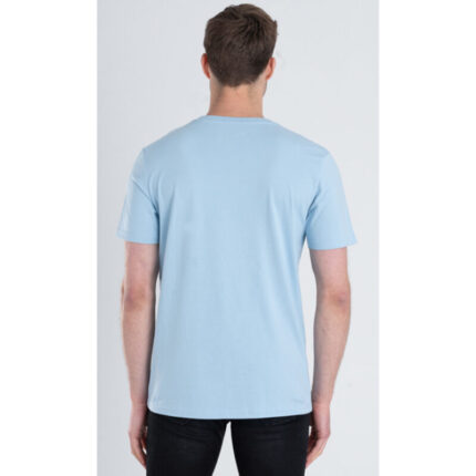 SM Sky Blue Basic Round Neck T-Shirt