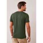 SM Olive Green Basic Round Neck T-Shirt