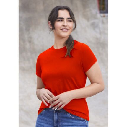 Red Basic Round Neck T-Shirt