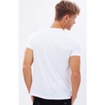 SM White Basic Round Neck T-Shirt