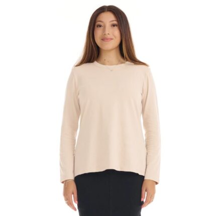 Dust Basic Round Neck Long Sleeves T Shirt