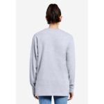 Heather Grey Basic Round Neck Long Sleeves T-Shirt