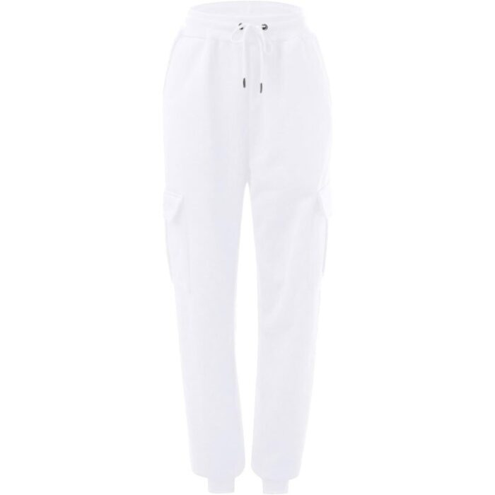 White Cargo Skinny Jogging Trouser