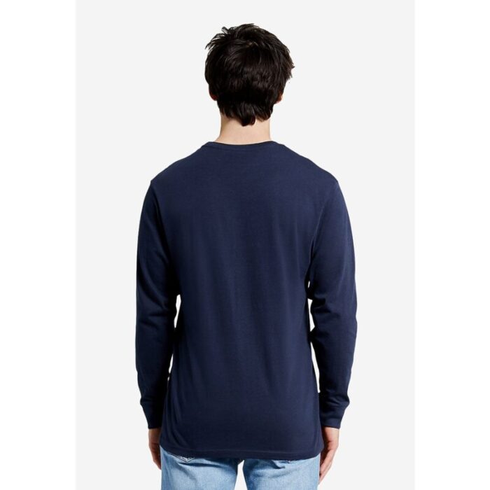 SM Navy Basic Round Neck Long Sleeves T-Shirt