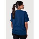 Navy Oversized Basic Round Neck T-Shirt