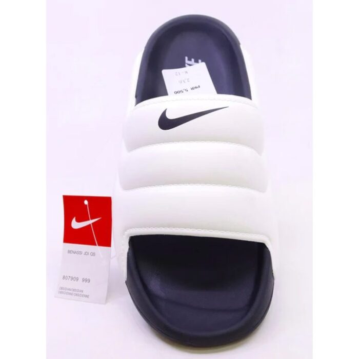 NIKE WHITE BLACK TRIPLE LAYER SLIDE