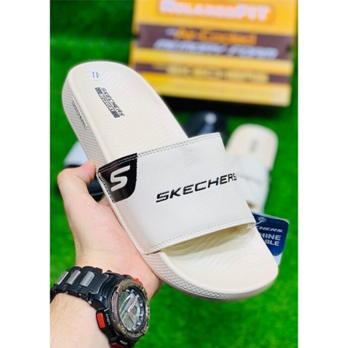 SKECHERS FULL WHITE COMFORT SOFT SLIPPER