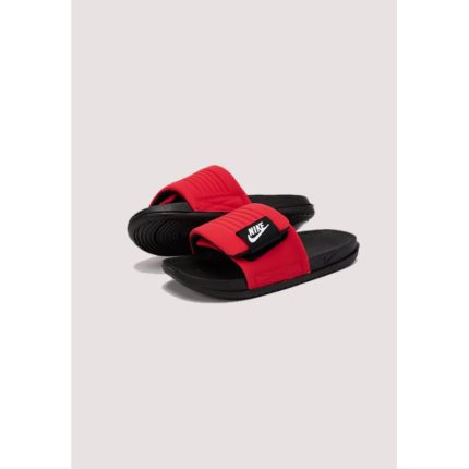 NIKE OFFCOURT RED & BLACK ADJUST SLIDE REVIVE FOAM