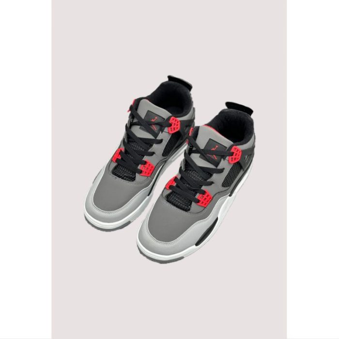 AIR JORDAN RETRO 4 GREY-WHITE (PREMIUM QUALITY)