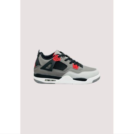 AIR JORDAN RETRO 4 GREY-WHITE (PREMIUM QUALITY)