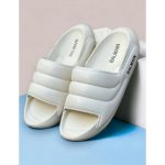 BALMAIN FULL CREAM TRIPLE LAYER QUILTED SLIDES