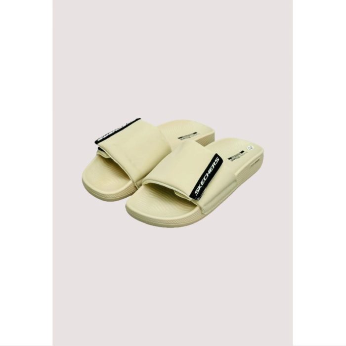 SKECHERS CREAM HYPER BURST SOFT SLIDE D1 (PREMIUM-QUALITY)