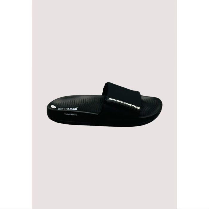 SKECHERS BLACK HYPER BURST SOFT SLIDE D1 (PREMIUM-QUALITY)