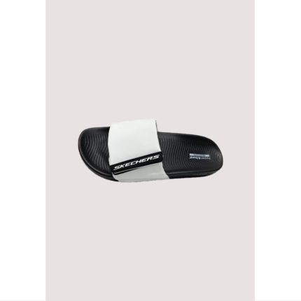 SKECHERS WHITE-BLACK HYPER BURST SOFT SLIDE D1 (PREMIUM-QUALITY)