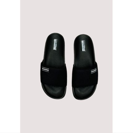 SKECHERS BLACK HYPER BURST SOFT SLIDE D2 (PREMIUM-QUALITY)