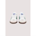 ADIDAS SAMBA OG CLOUD WHITE-GREEN VEGAN SHOES