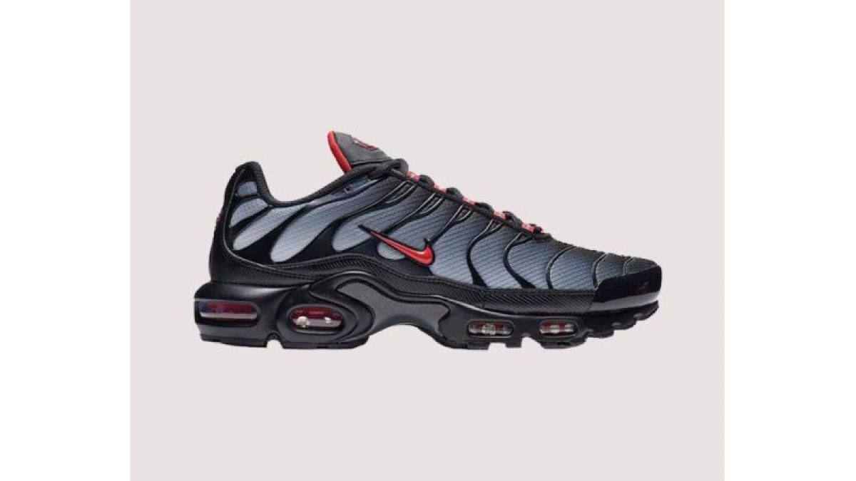 NIKE TN AIR MAX PLUS BLACK GRADIENT RED PREMIUM SHOES