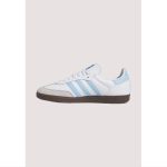 ADIDAS SKY BLUE-WHITE SAMBA VEGAN SHOES