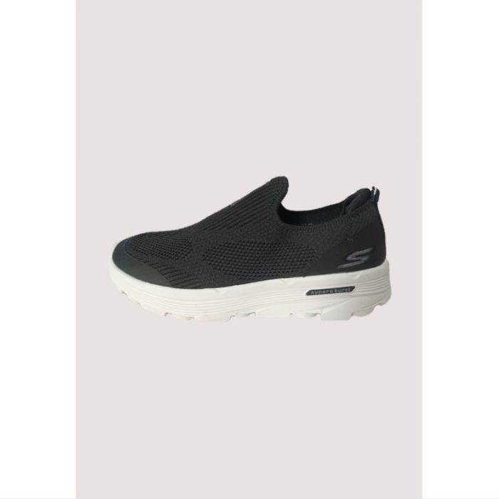 SKECHERS BLACK-WHITE HYPER BURST WOMEN SHOES