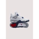 AIR JORDAN RETRO 4 MIDNIGHT NAVY-WHITE