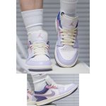 AIR JORDAN 1 LOW PASTEL PLUM WOMEN SHOES