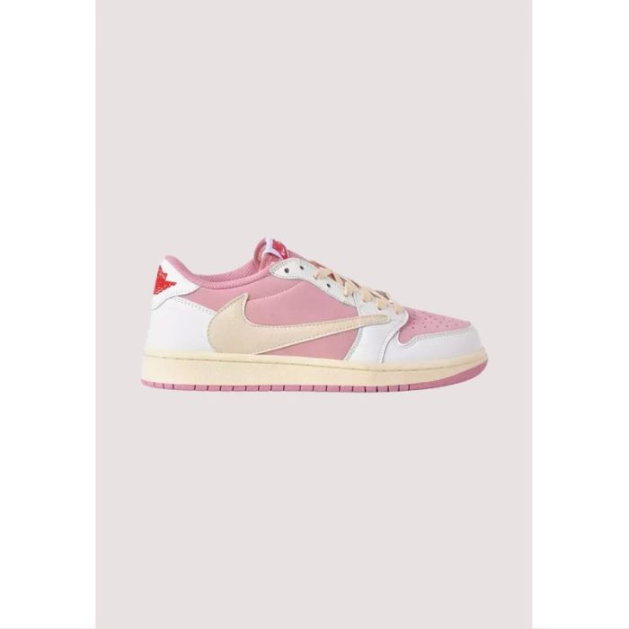 AIR JORDAN 1 LOWS TRAVISS SCOTT PINK-WHITE