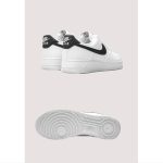 NIKE AIR FORCE 1 LOW WHITE – BLACK SWOOSH