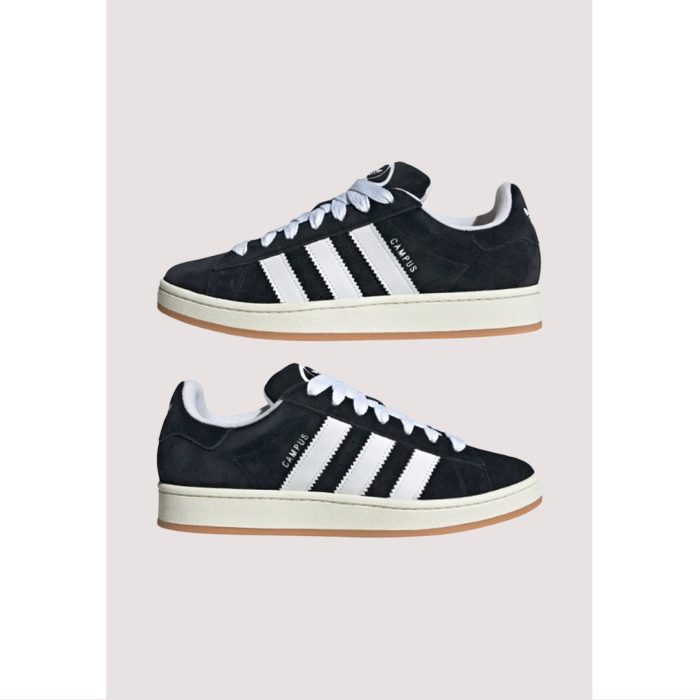 ADIDAS CAMPUS 00S BLACK WHITE STRIPE SUEDE
