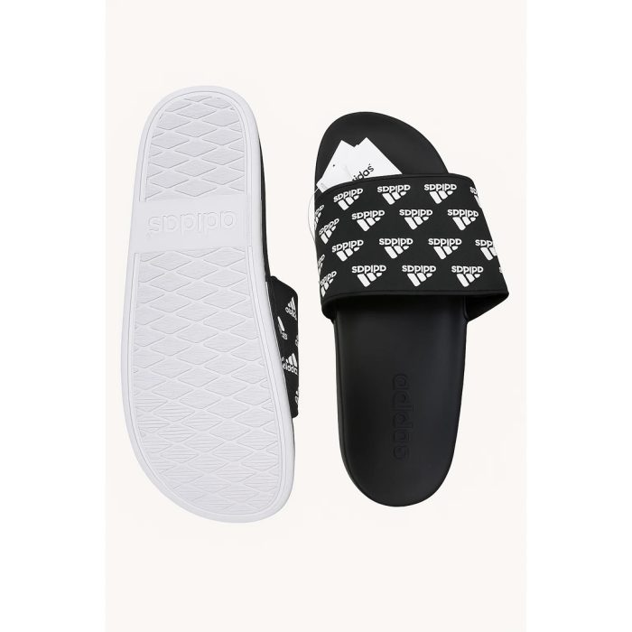 ADIDAS BLACK-WHITE PRINTED SLIDE (PREMIUM QUALITY)