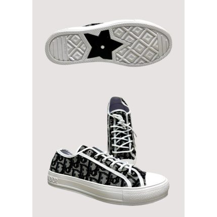 CHRISTIAN DIOR BLACK WHITE LOW TOP