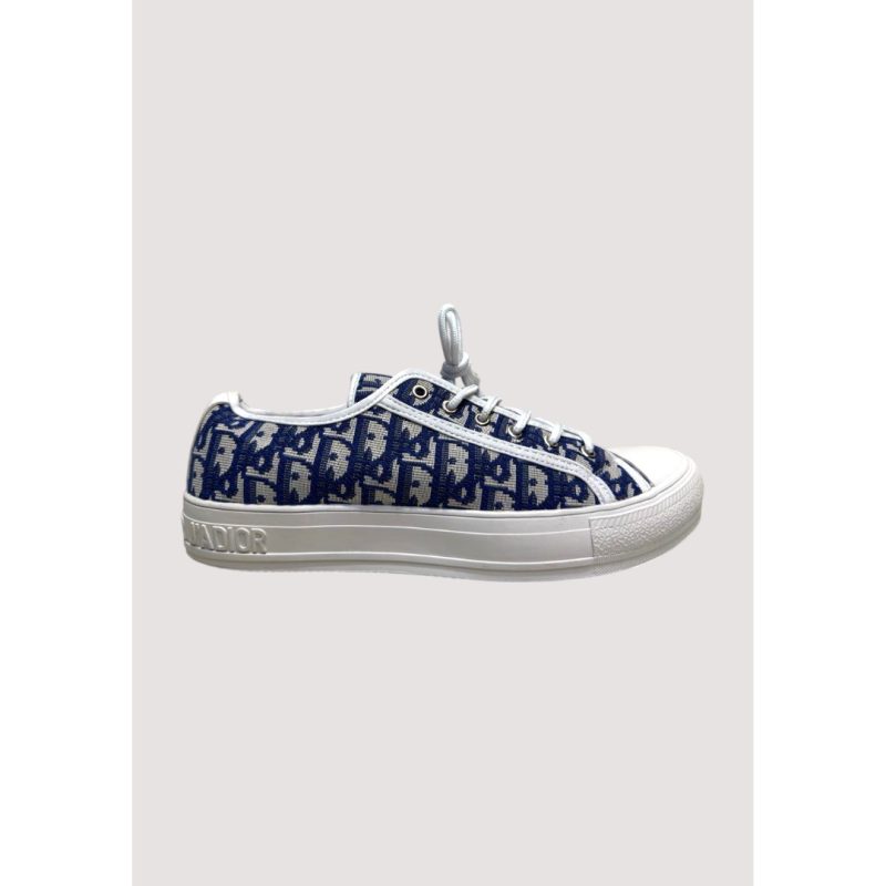 CHRISTIAN DIOR BLUE WHITE LOW TOP
