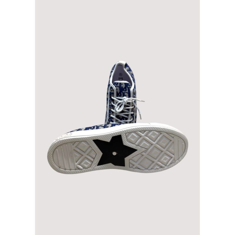CHRISTIAN DIOR BLUE WHITE LOW TOP