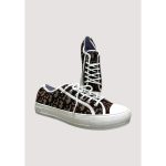 CHRISTIAN DIOR MAROON WHITE LOW TOP