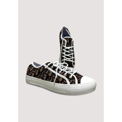 CHRISTIAN DIOR MAROON WHITE LOW TOP